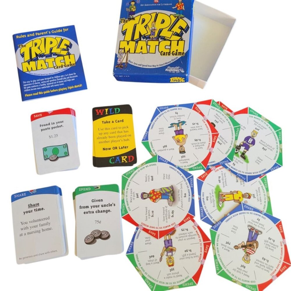 Triple Match Lutheran‎ Money Game Smart Kids Spinner Economics Learn Financials